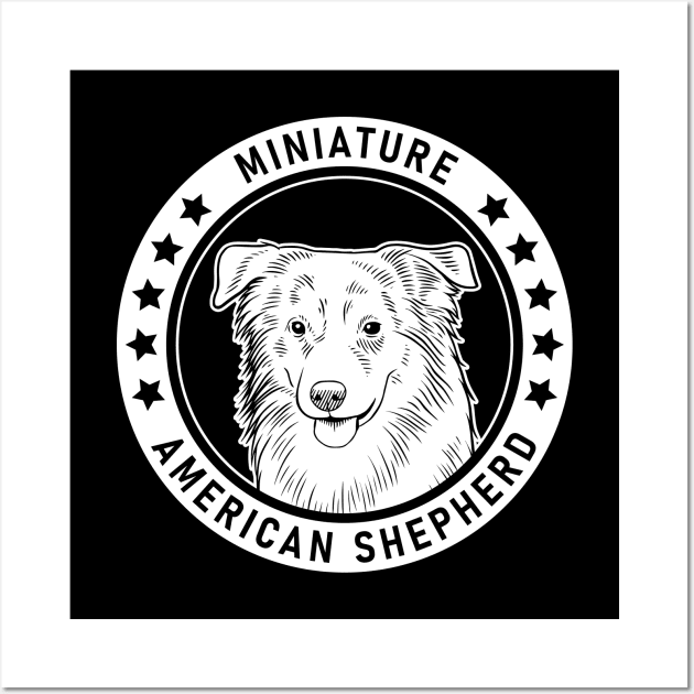 Miniature American Shepherd Fan Gift Wall Art by millersye